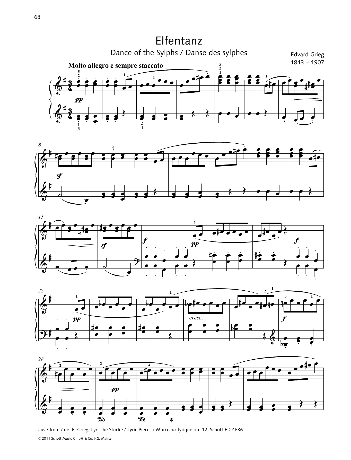 Monika Twelsiek Dance of the Sylphs Sheet Music Notes & Chords for Piano Solo - Download or Print PDF