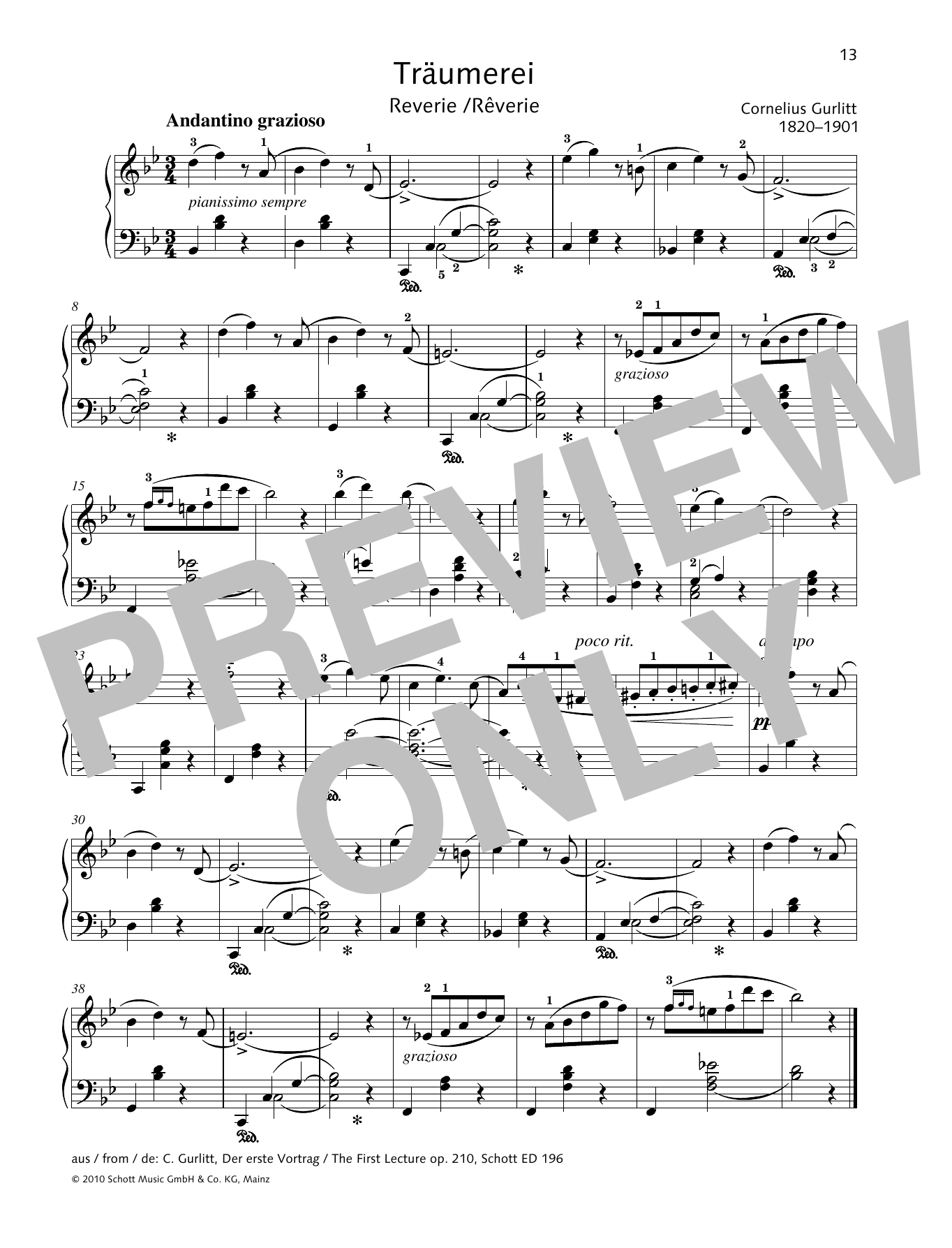Monika Twelsiek Reverie Sheet Music Notes & Chords for Piano Solo - Download or Print PDF