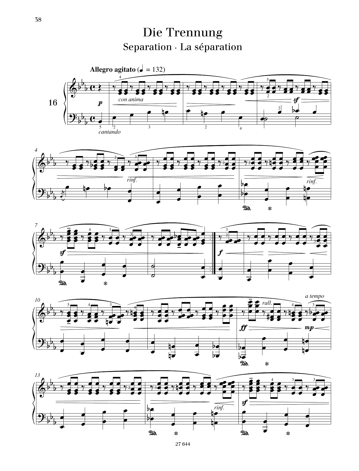 Monika Twelsiek Separation Sheet Music Notes & Chords for Piano Solo - Download or Print PDF