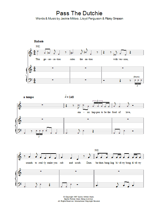 Musical Youth Pass The Dutchie Sheet Music Notes & Chords for Piano, Vocal & Guitar - Download or Print PDF