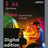 Download Muzio Clementi Spiritoso (Grade 5, list A2, from the ABRSM Piano Syllabus 2025 & 2026) sheet music and printable PDF music notes