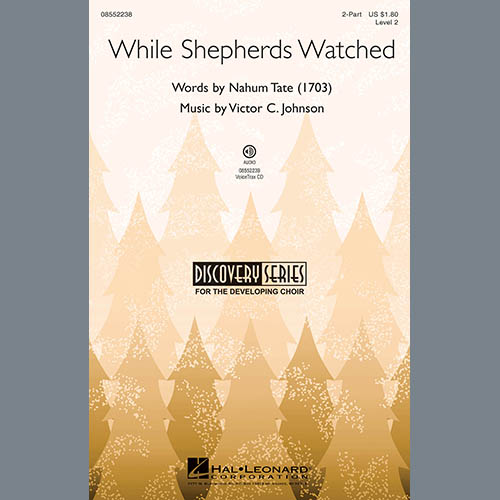 Nahum Tate, While Shepherds Watched, 2-Part Choir