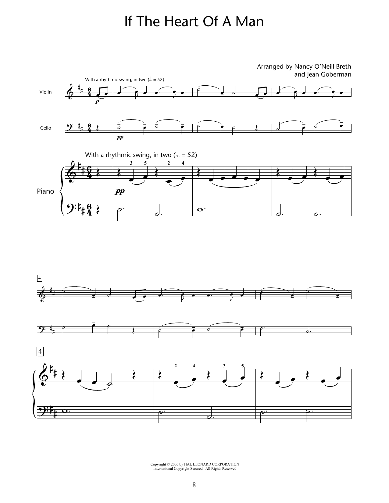Nancy O'Neill Breth & Jean Goberman If The Heart Of Man Sheet Music Notes & Chords for Educational Piano Ensemble - Download or Print PDF