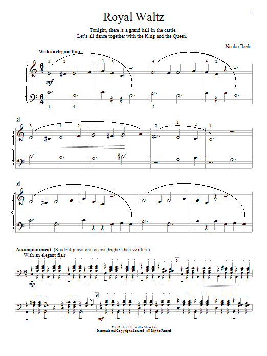 Naoko Ikeda Royal Waltz Sheet Music Notes & Chords for Educational Piano - Download or Print PDF
