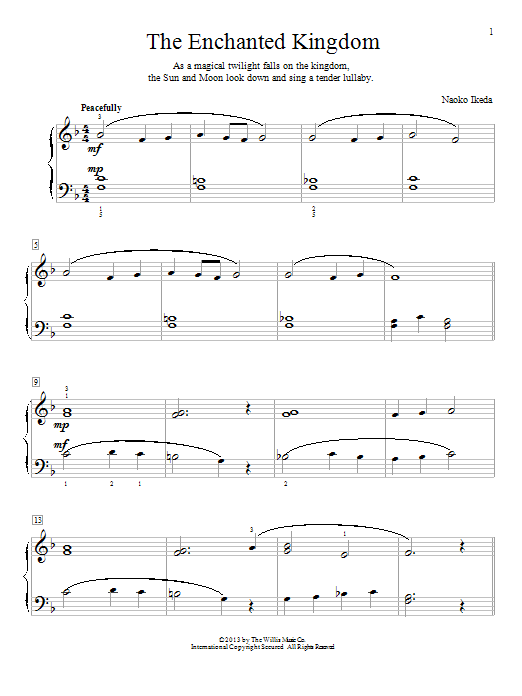 Naoko Ikeda The Enchanted Kingdom Sheet Music Notes & Chords for Educational Piano - Download or Print PDF
