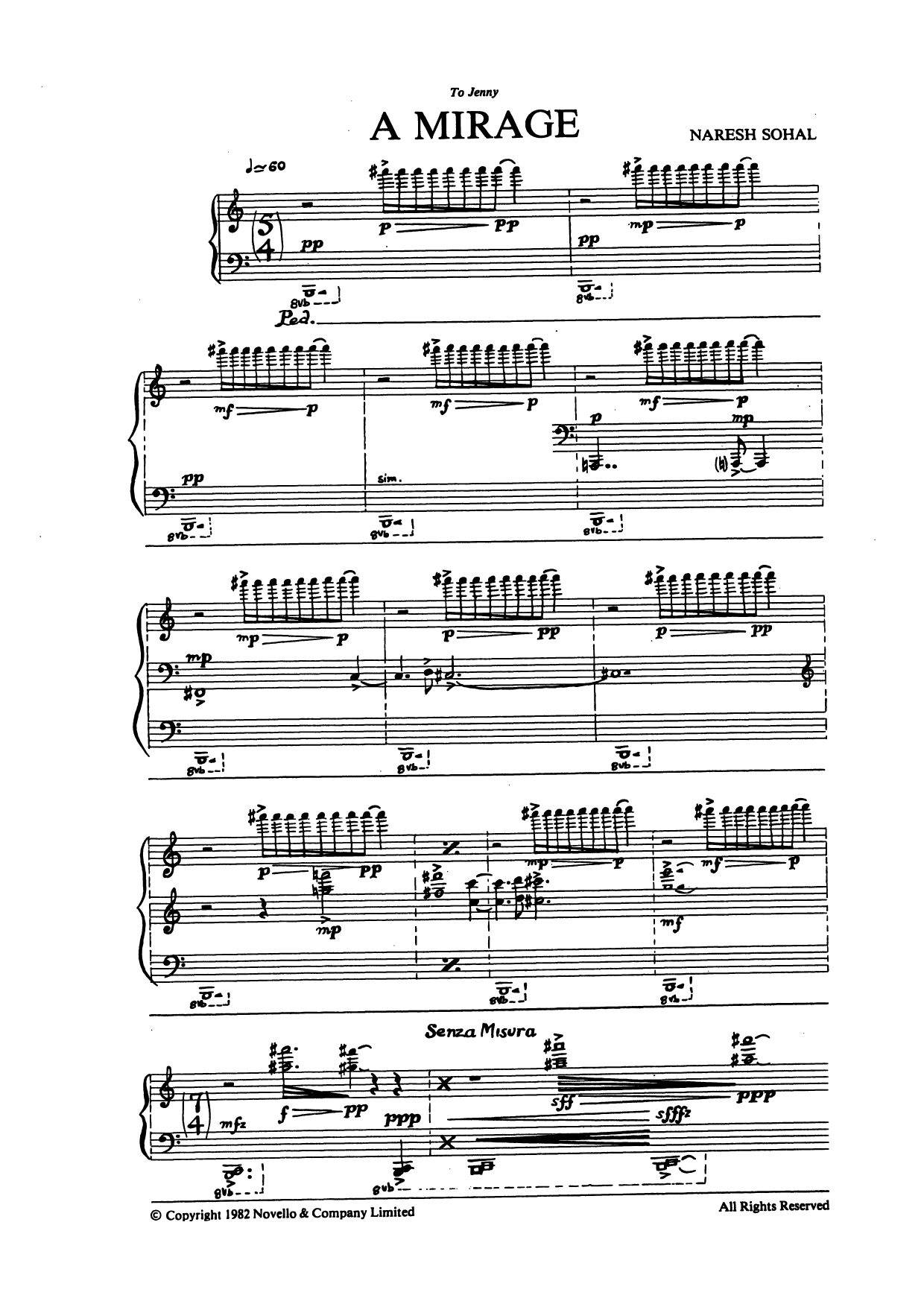 Naresh Sohal Mirage Sheet Music Notes & Chords for Piano Solo - Download or Print PDF