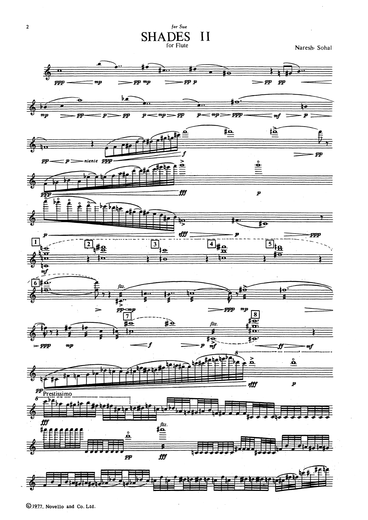 Naresh Sohal Shades II Sheet Music Notes & Chords for Flute Solo - Download or Print PDF