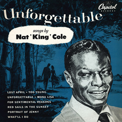 Nat King Cole, Unforgettable, Piano, Vocal & Guitar (Right-Hand Melody)