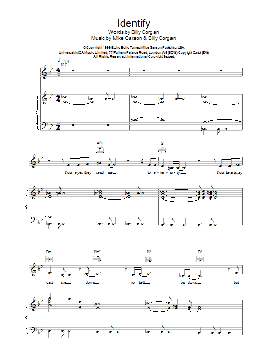 Natalie Imbruglia Identify Sheet Music Notes & Chords for Piano, Vocal & Guitar - Download or Print PDF