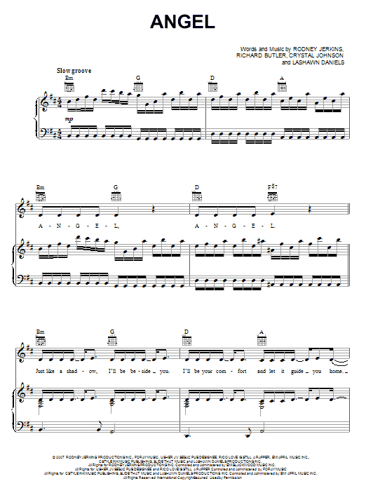 Natasha Bedingfield Angel Sheet Music Notes & Chords for Piano, Vocal & Guitar (Right-Hand Melody) - Download or Print PDF