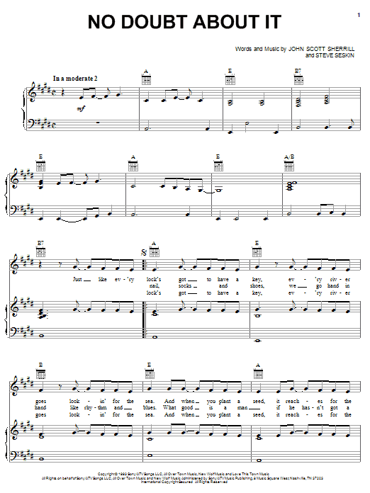 Neal McCoy No Doubt About It Sheet Music Notes & Chords for Easy Guitar - Download or Print PDF