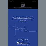 Download Ned Rorem Two Shakespearean Songs sheet music and printable PDF music notes