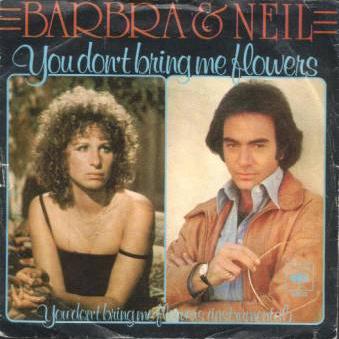 Neil Diamond & Barbra Streisand, You Don't Bring Me Flowers, Melody Line, Lyrics & Chords
