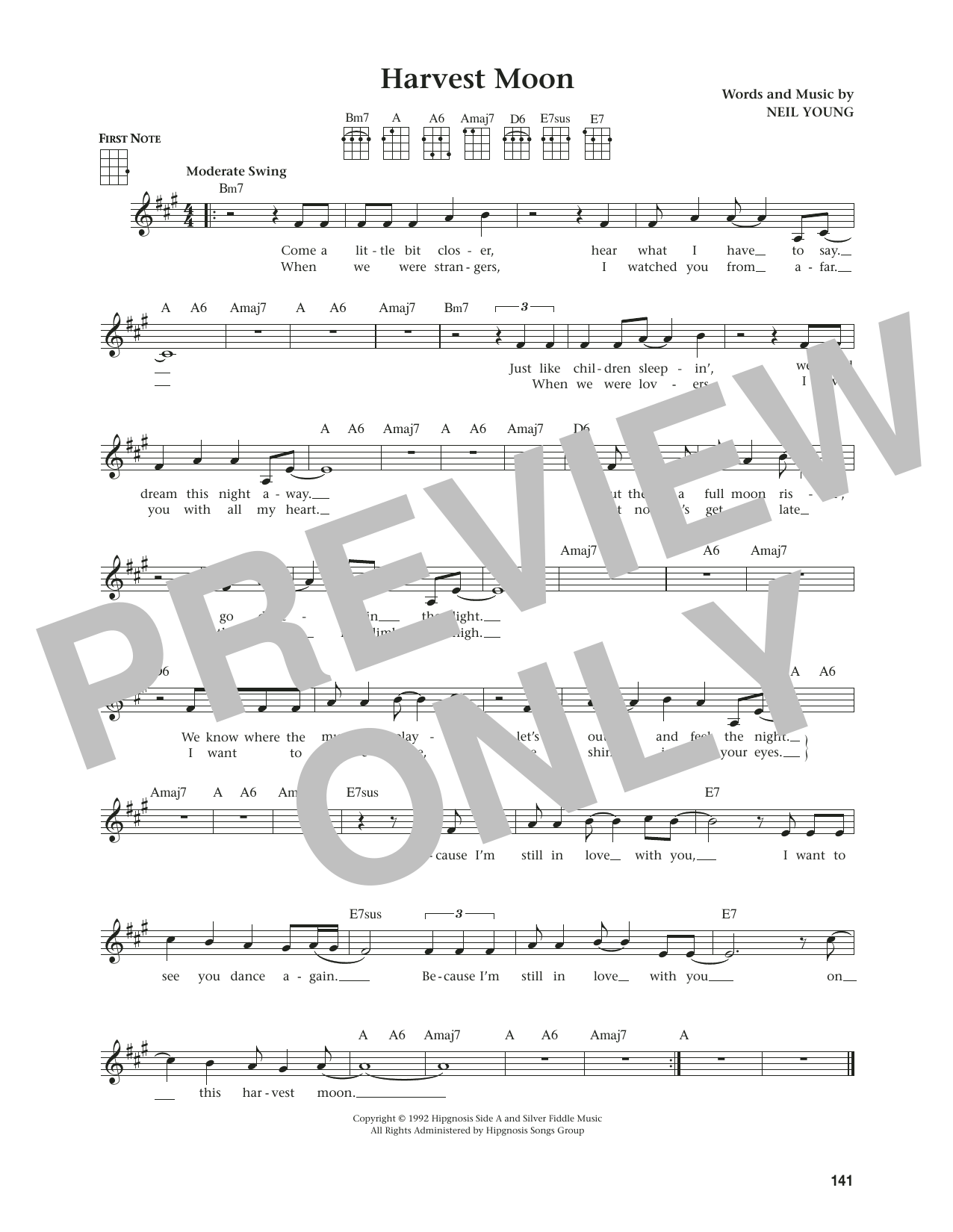 Neil Young Harvest Moon (from The Daily Ukulele) (arr. Jim Beloff) Sheet Music Notes & Chords for Ukulele - Download or Print PDF