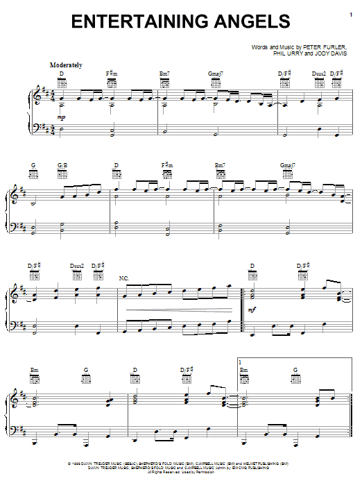 Newsboys Entertaining Angels Sheet Music Notes & Chords for Piano, Vocal & Guitar (Right-Hand Melody) - Download or Print PDF Newsboys Entertaining Angels Sheet Music Notes & Chords for Piano, Vocal & Guitar (Right-Hand Melody) - Download or Print PDF