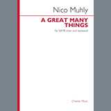 Download Nico Muhly A Great Many Things sheet music and printable PDF music notes