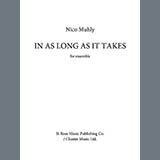 Download Nico Muhly In As Long As It Takes sheet music and printable PDF music notes