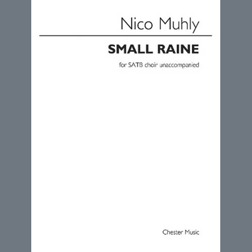 Nico Muhly, Small Raine, SATB Choir