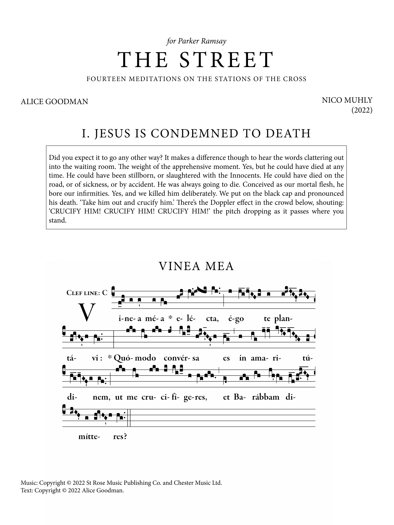 Nico Muhly The Street Sheet Music Notes & Chords for Harp - Download or Print PDF