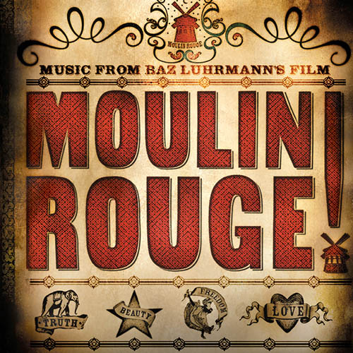 Nicole Kidman, Sparkling Diamonds (from Moulin Rouge), Piano, Vocal & Guitar (Right-Hand Melody)