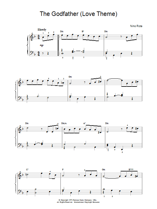 Nino Rota The Godfather (Love Theme) Sheet Music Notes & Chords for Ukulele Ensemble - Download or Print PDF