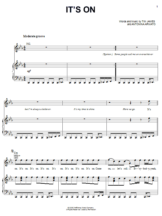 N.L.T. It's On Sheet Music Notes & Chords for Piano, Vocal & Guitar (Right-Hand Melody) - Download or Print PDF