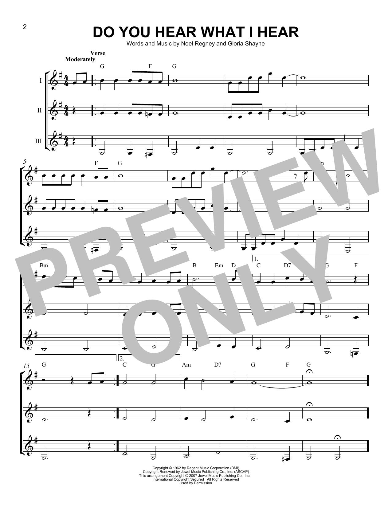 Noel Regney & Gloria Shayne Do You Hear What I Hear Sheet Music Notes & Chords for Violin - Download or Print PDF