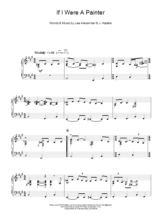 Norah Jones If I Were A Painter Sheet Music Notes & Chords for Piano - Download or Print PDF