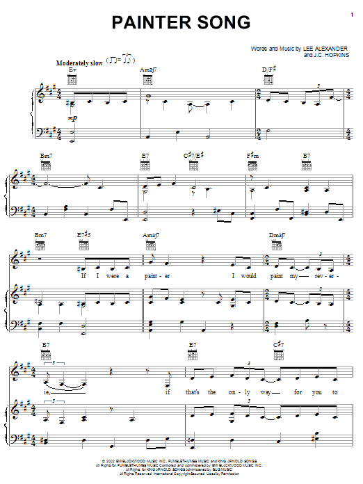 Norah Jones Painter Song Sheet Music Notes & Chords for Easy Guitar Tab - Download or Print PDF