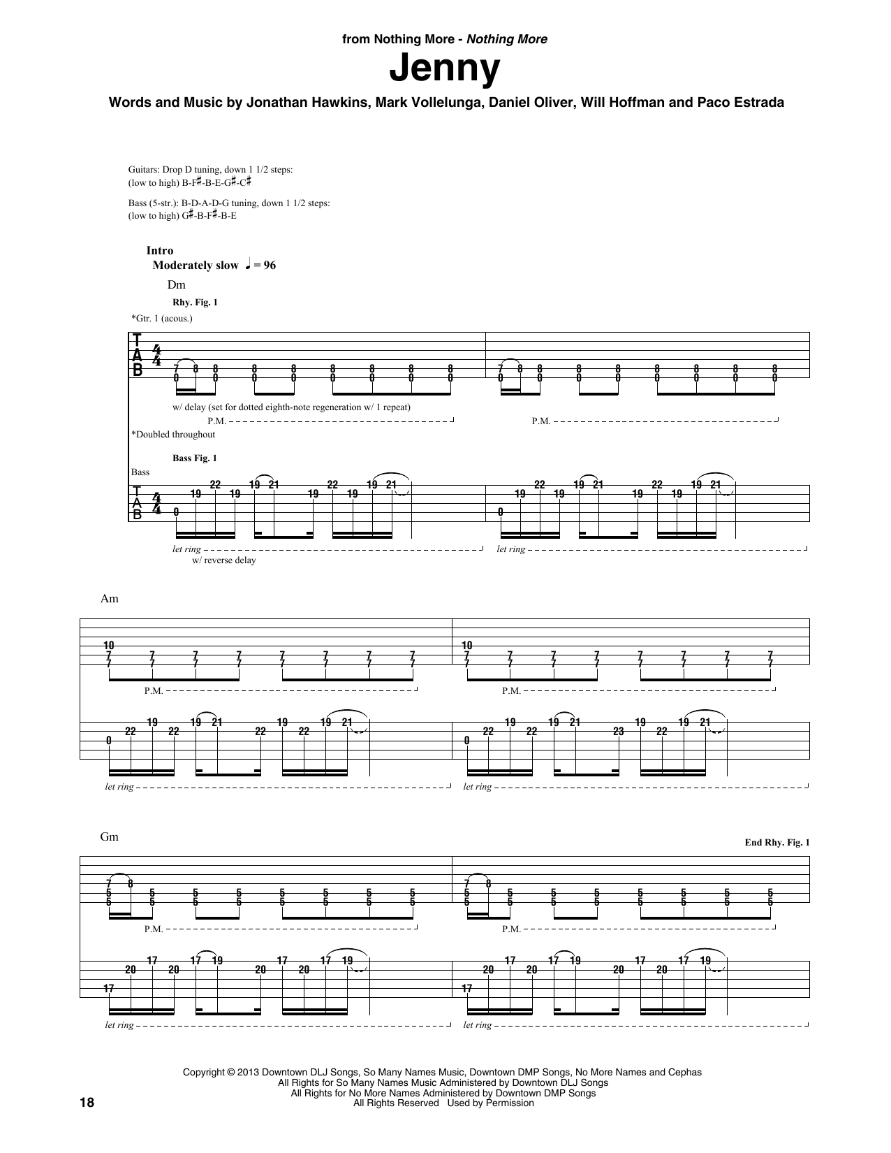 Nothing More Jenny Sheet Music Notes & Chords for Guitar Rhythm Tab - Download or Print PDF