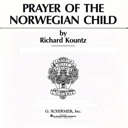 Olaf Trojargson, Prayer Of The Norwegian Child, Piano & Vocal