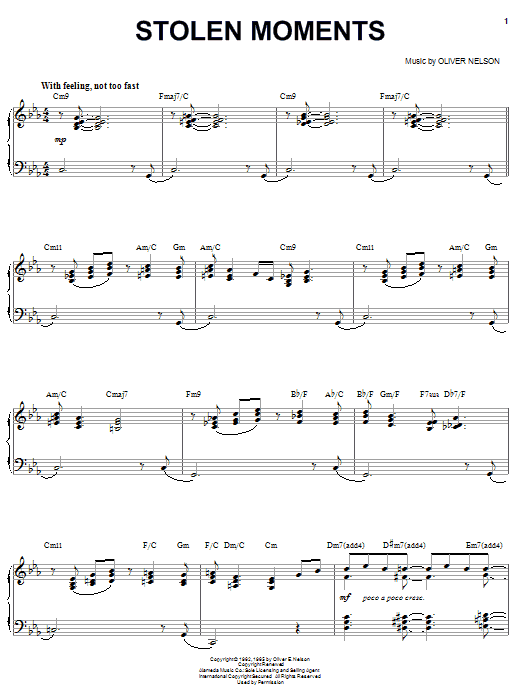 Oliver Nelson Stolen Moments Sheet Music Notes & Chords for Solo Guitar Tab - Download or Print PDF