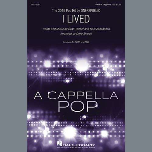 OneRepublic, I Lived (arr. Deke Sharon), SATB