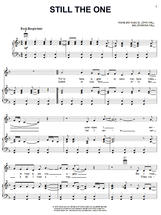Orleans Still The One Sheet Music Notes & Chords for Melody Line, Lyrics & Chords - Download or Print PDF