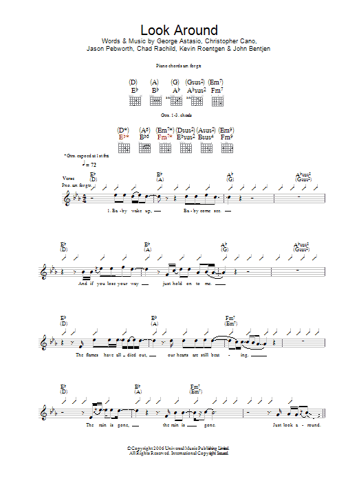 Orson Look Around Sheet Music Notes & Chords for Guitar Tab - Download or Print PDF