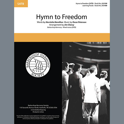 Oscar Peterson, Hymn to Freedom (arr. Jim Clancy), SATB Choir