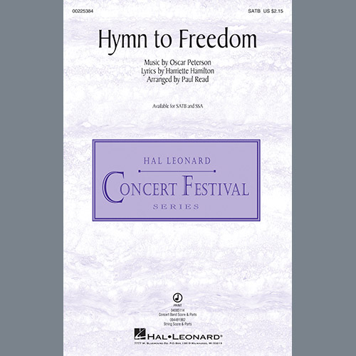 Oscar Peterson, Hymn To Freedom (arr. Paul Read), SATB