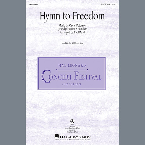 Oscar Peterson, Hymn To Freedom (arr. Seppo Hovi), SSA