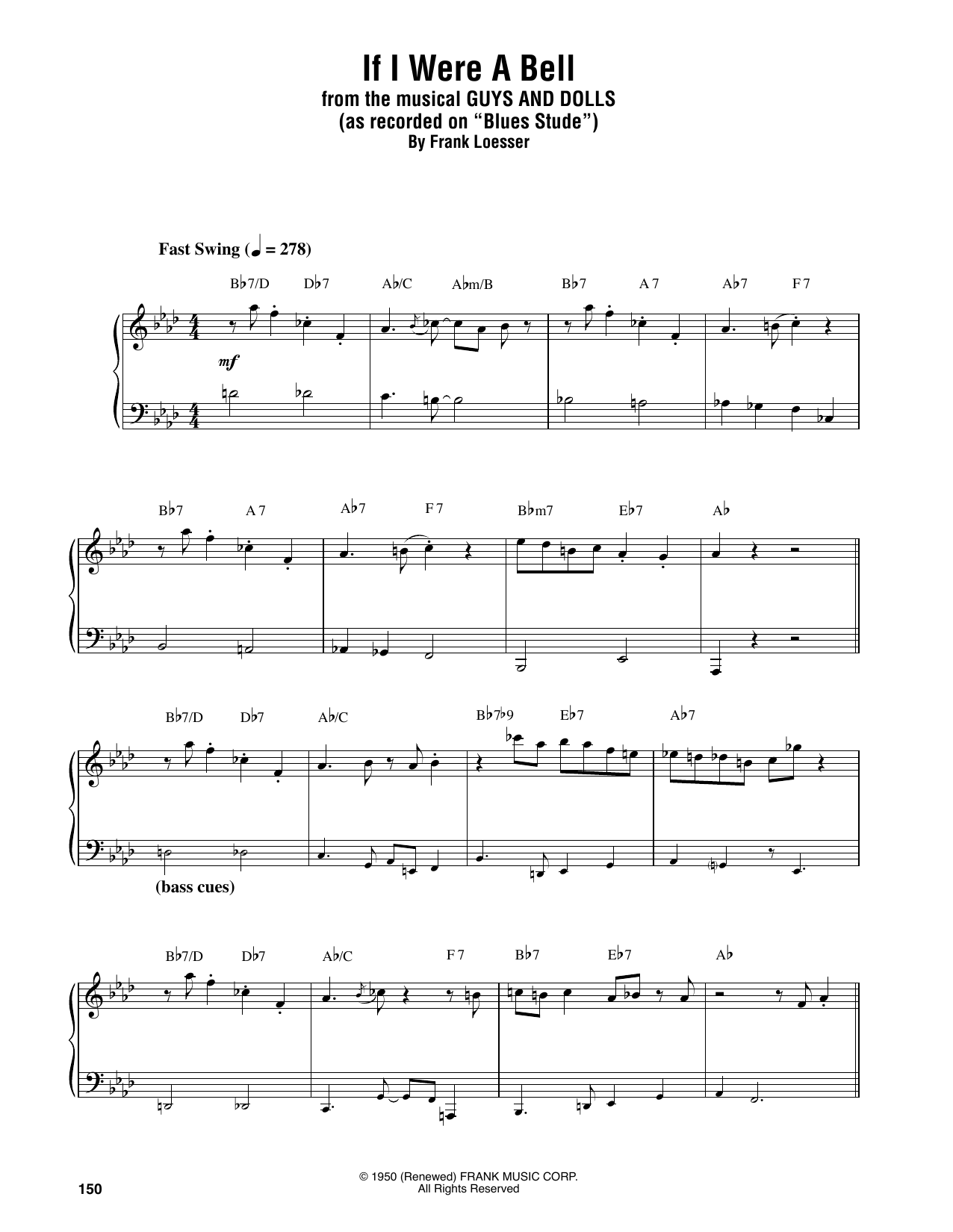 Oscar Peterson If I Were A Bell Sheet Music Notes & Chords for Piano Transcription - Download or Print PDF