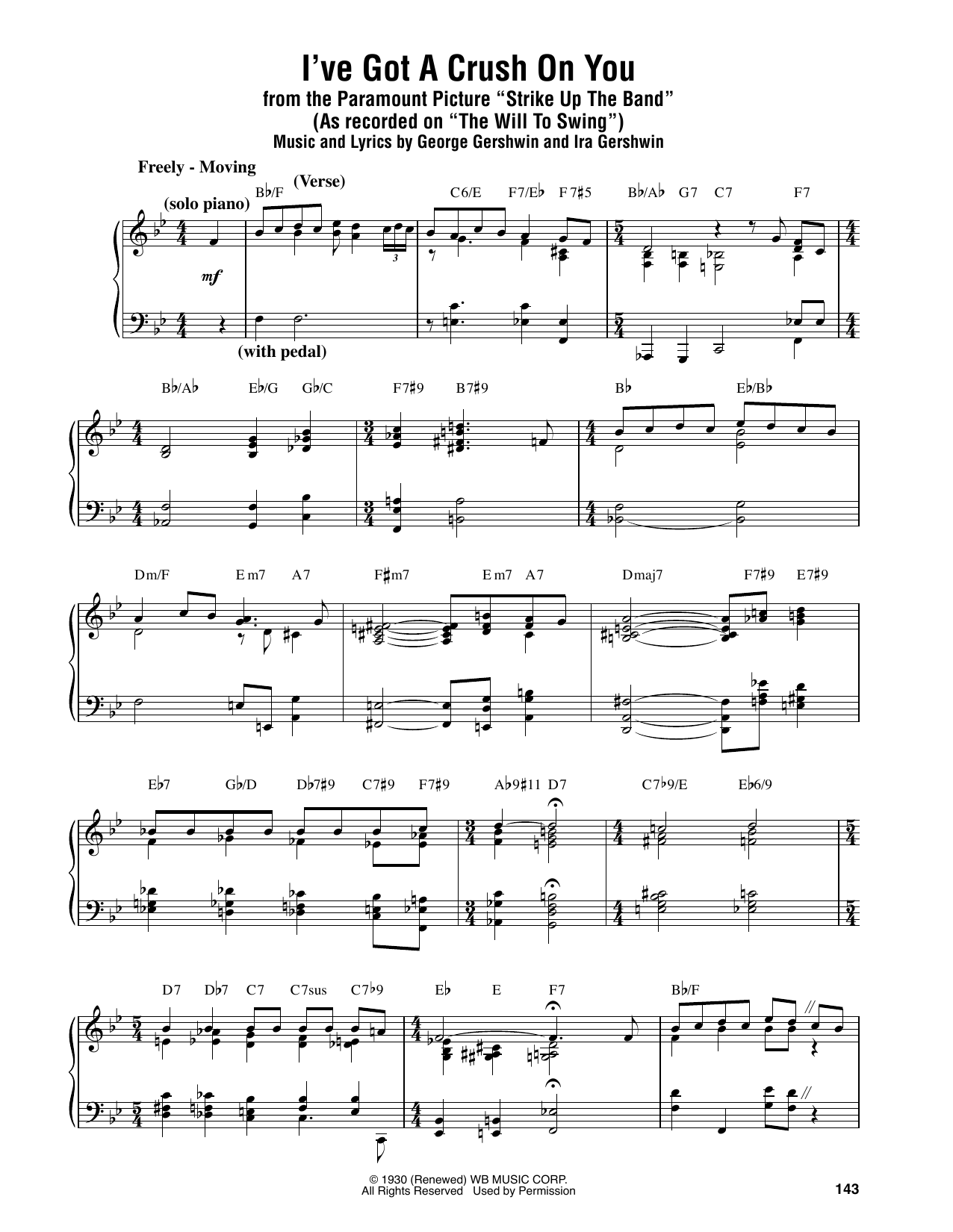 Oscar Peterson I've Got A Crush On You Sheet Music Notes & Chords for Piano Transcription - Download or Print PDF