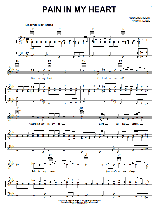 Otis Redding Pain In My Heart Sheet Music Notes & Chords for Piano, Vocal & Guitar (Right-Hand Melody) - Download or Print PDF Otis Redding Pain In My Heart Sheet Music Notes & Chords for Piano, Vocal & Guitar (Right-Hand Melody) - Download or Print PDF