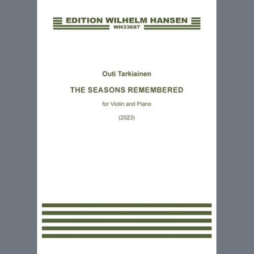 Outi Tarkiainen Outi Tarkiainen, The Seasons Remembered, Piano Solo