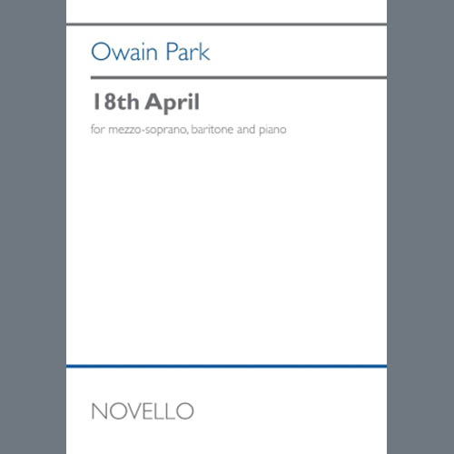Owain Park, 18th April, Vocal Duet
