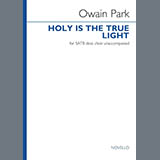 Download Owain Park Holy is the true light sheet music and printable PDF music notes