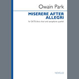 Download Owain Park Miserere after Allegri (Score) sheet music and printable PDF music notes