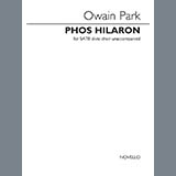 Download Owain Park The Song Of The Light (from Phos Hilaron) sheet music and printable PDF music notes