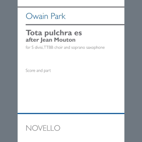 Owain Park, Tota pulchra es (after Jean Mouton), Choir