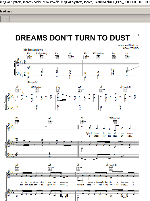 Owl City Dreams Don't Turn To Dust Sheet Music Notes & Chords for Piano, Vocal & Guitar (Right-Hand Melody) - Download or Print PDF