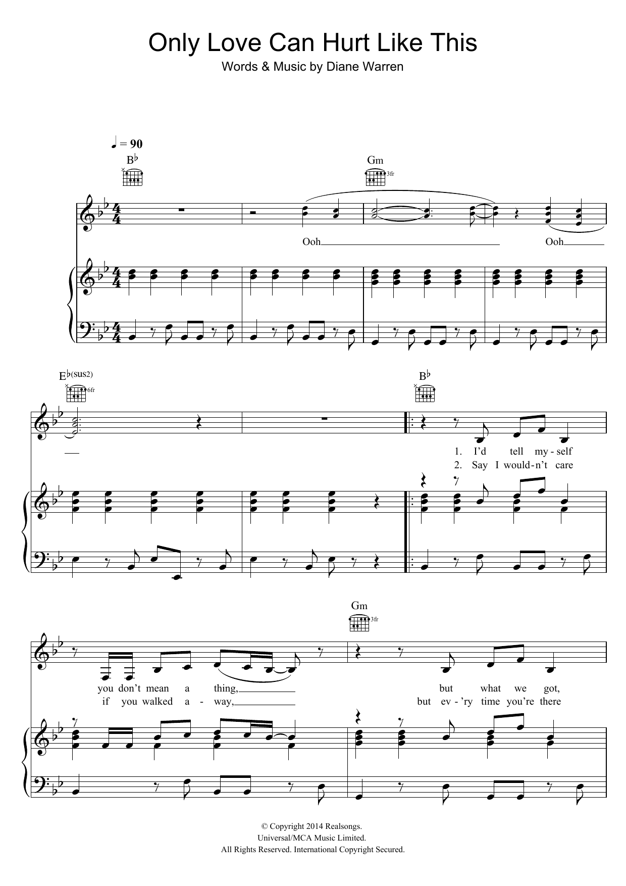 Paloma Faith Only Love Can Hurt Like This Sheet Music Notes & Chords for Lyrics & Chords - Download or Print PDF