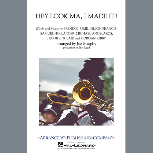 Panic! At The Disco, Hey Look Ma, I Made It (arr. Joe Murphy) - Clarinet 1, Marching Band